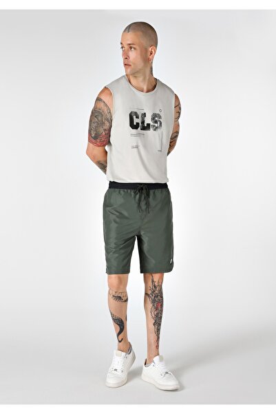 Colin's Slim Fit Erkek Cepli Yeşil Deniz Şortu