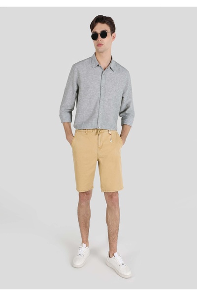 Colin's Fit Средна Талия Мъжки Камел Джин Шорти