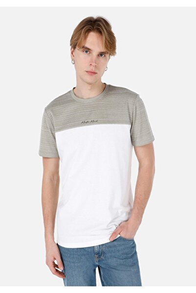 Colin's Tricou verde pentru bărbați - mâneci