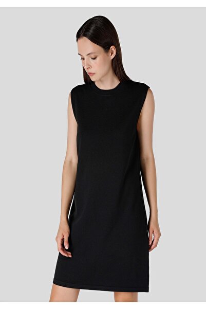 Colin's Dar Kesim Triko Siyah Kadın Elbise