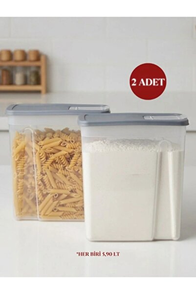 Okyanus Home Sandy Saklama Kabı 2 Adet Şeffaf 5,90 Lt