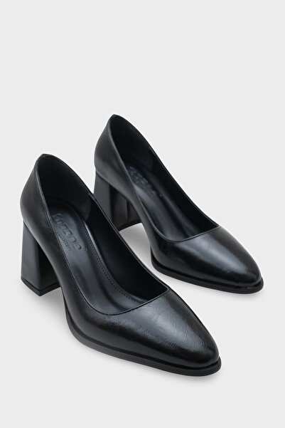 Capone Outfitters Pantofi cu toc pentru femei Penni Round Toe Medium Heel, ca...