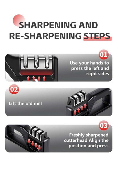 Arabest 4-in-1 Handheld Tool Sharpener,Premium Durable,Non-Slip,for Repair,Polish,Sharpening