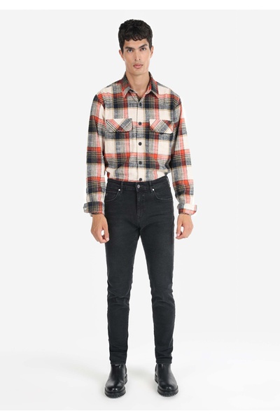 Colin's Ανδρικό μαύρο τζιν παντελόνι Slim Fit με χαμηλή μέση