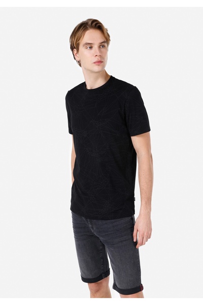 Colin's Мъжка тениска с къс ръкав и черна яка - Cl1068395