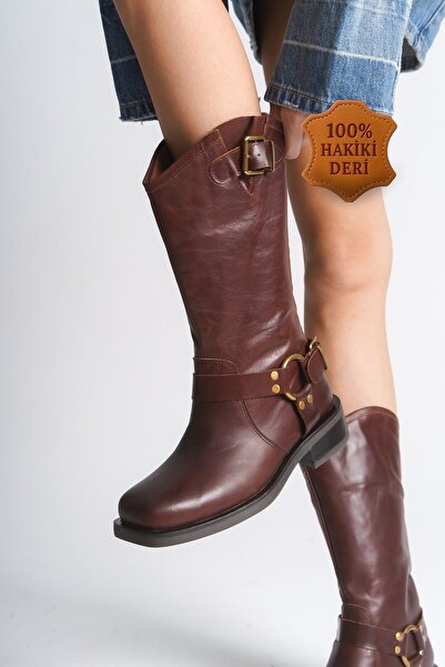 Capone Outfitters Γυναικείες μπότες από γνήσιο δέρμα