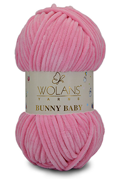 WOLANS 406 نموذج الوردي الداكن لينة المخملية الأرنب الأبيض 100 جرام 120 متر ا...