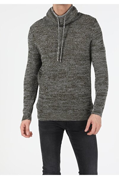 Colin's Slim Fit Sal Collar Men's Green Sweater