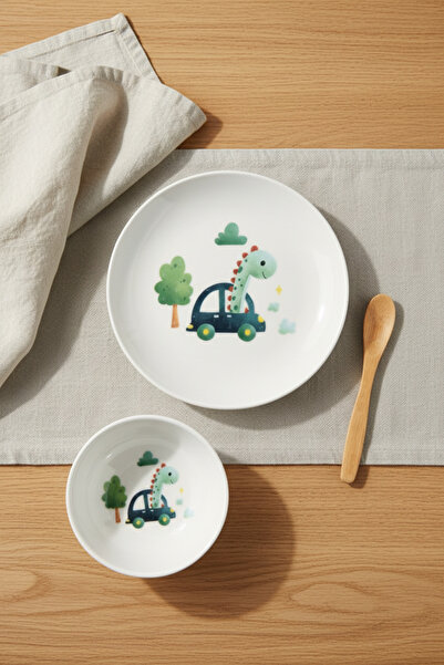 Bambum Dino 3 Parça Mama Takımı