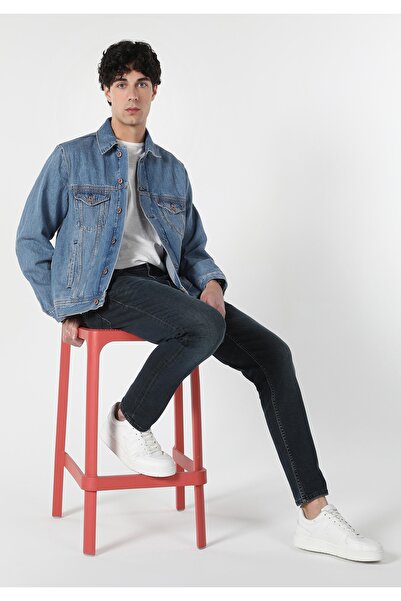 Colin's سترة زرقاء للرجال غير مبطنة بأزرار كبيرة الحجم