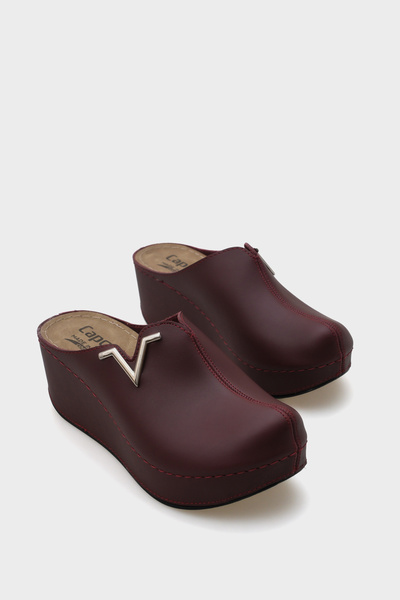 Capone Outfitters Ανατομικές μαλακές άνετες παντόφλες Mother με σφήνα τακούνι