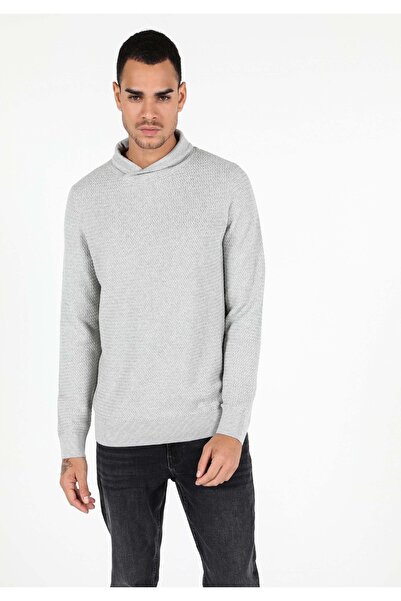 Colin's Regular Fit Turtleneck Men's Gray Sweater