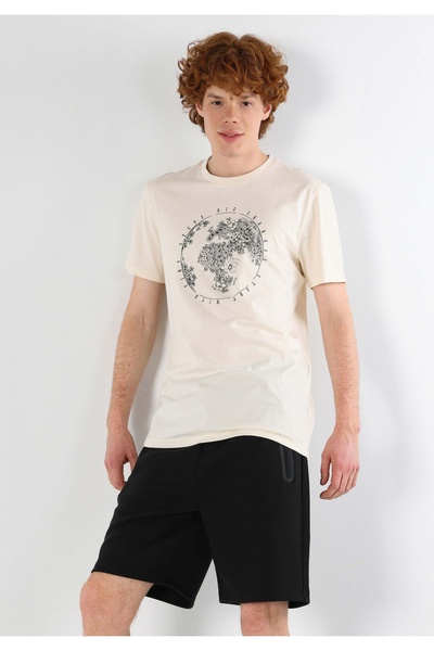 Colin's Tricou cu mânecă scurtă pentru bărbați, cu gât rotund, cu croială nor...