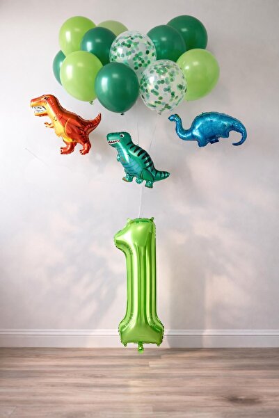 Patladı Gitti Σετ δεινοσαύρων 1 έτους. Φύλλο αριθμού, 3 μίνι δεινόσαυροι και ...