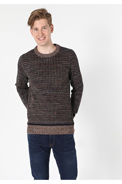 Colin's Regular Fit Yuvarlak Yaka Pamuk Karışımlı Erkek Bej Kazak