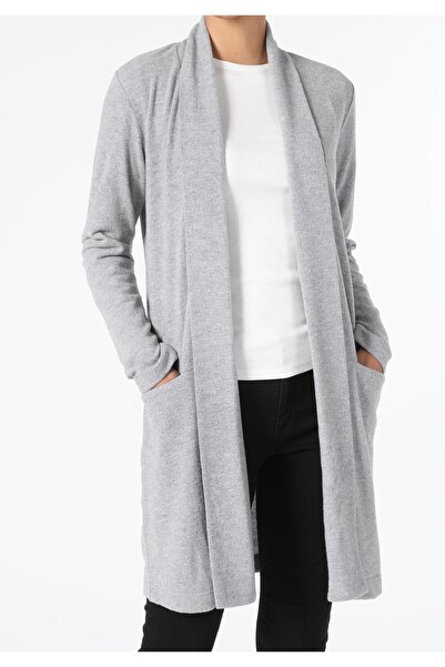 Colin's Regular Fit Knitted Women's Gray Jacket