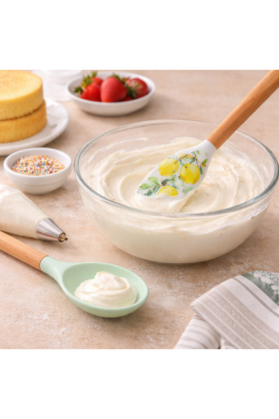 Tohana Silikon Limon İkili Kaşık Spatula Seti