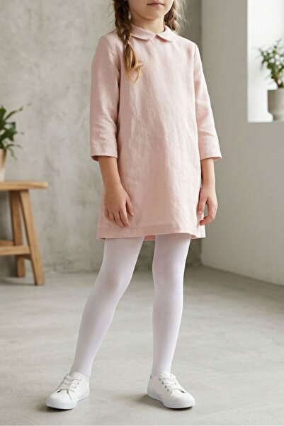 Bross Kız Çocuk 3lü Düz 40 Den Mikro Beyaz Külotlu Çorap