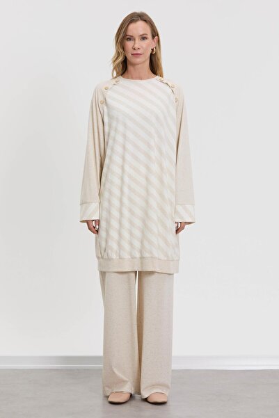 MELIDIA M10044 Verev Tunik / EKRU