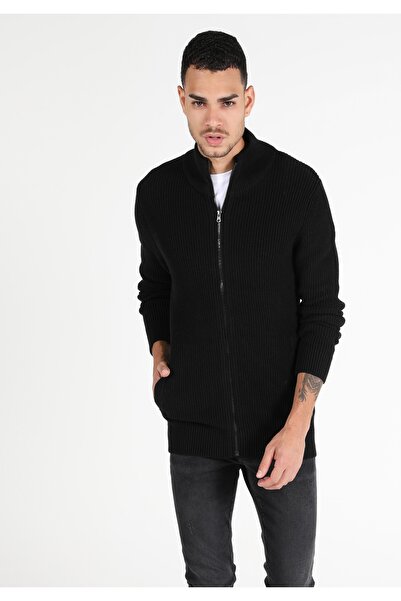 Colin's Cardigan negru pentru bărbați Slim Fit Cl 1050050