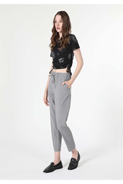 Colin's Regular Fit Low Waist Straight Leg Women's Gray Trousers