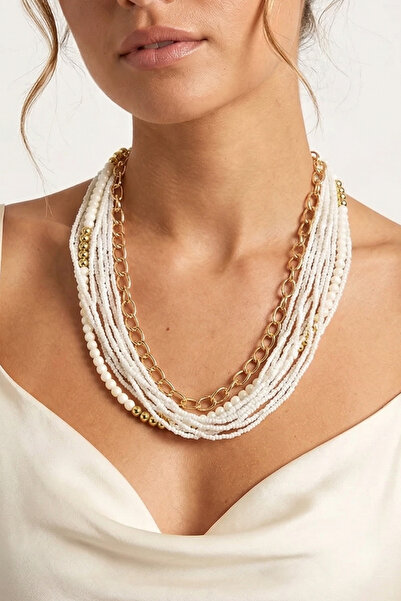 PETEK AKSESUAR MULTI BEADS CHAIN NECKLACE
