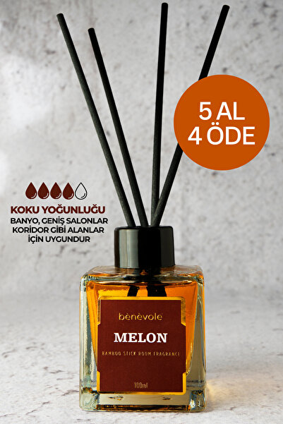 Benevole Melon Bambu Çubuklu Oda Kokusu 100 ml | Ferahlatıcı ve Egzotik Etki