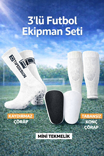 Tayzon 3’lü Futbol Seti Mini Tekmelik + Kaydırmaz Çorap + Tabansız Konç Çorap