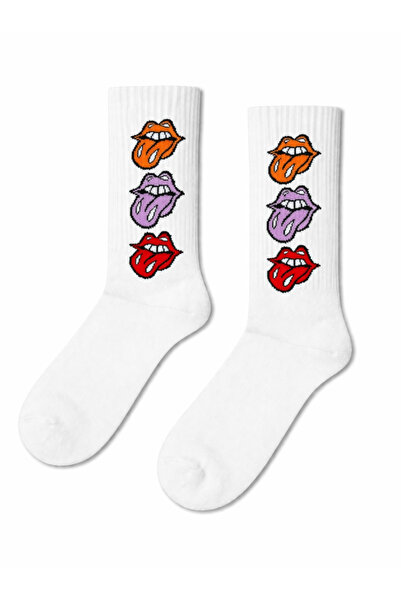 CARNAVAL SOCKS Tongue Out Patterned Colorful Socks