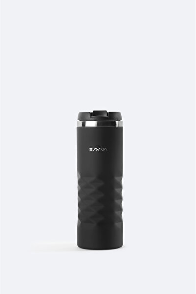 Avva Men's Black Sport Stainless 100% Steel Thermos 400 ml B 009900