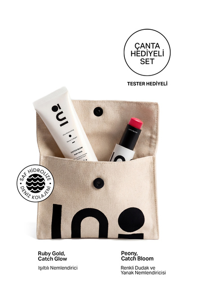 INO Cosmetic Peony Stick Ruj & Allık 8,77Gr + Ruby Gold Işıltılı Nemlendirici...