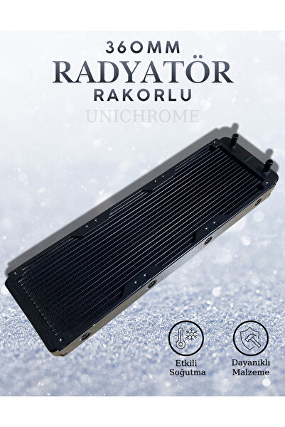 Unichrome 360mm Alüminyum Cpu Su Soğutma Radyatörü