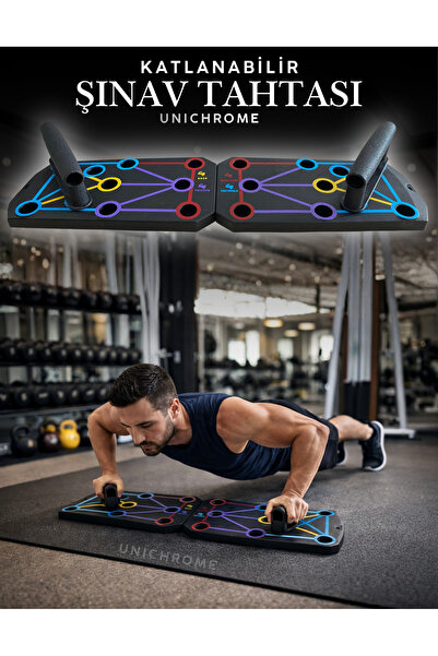 Unichrome Şınav Tahtası Çalışma Platformu Aleti Barları Fitness Spor Push-up ...