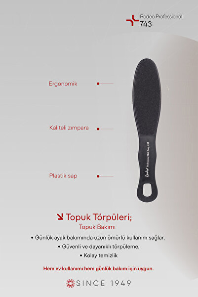 RODEO Dayanıklı Sert Plastik Topuk Törpüsü 743