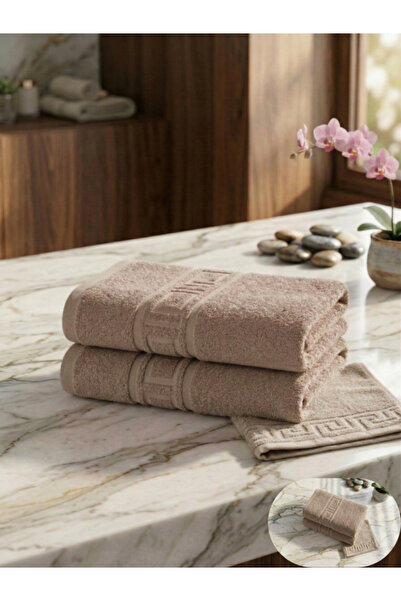 Truva Home Set of 2 Greek Hotel Bath Towels, 100% Premium Turkish Cotton, 500...