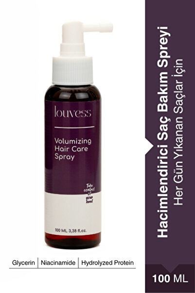 Louvess Hacimlendirici Saç Bakım Spreyi (Glycerin - Niacinamide - Wheat Prote...