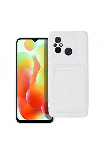 SKYDDAR INNOVATION Case for Xiaomi Redmi 12C silicone card holder, Cards - White