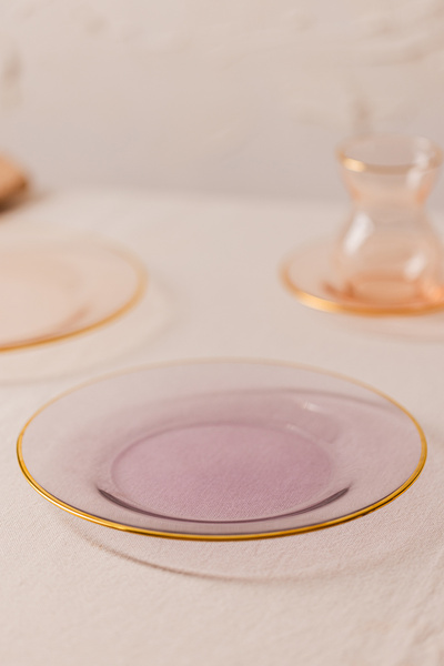 Rakle Five O Clock 6-Piece Glass Cake Plate Set 19 cm