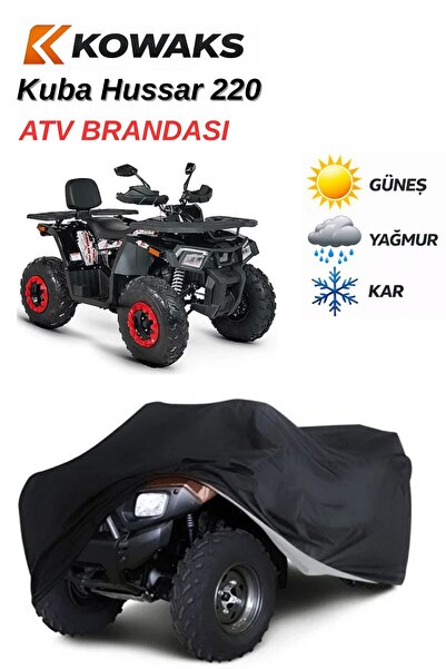 KOWAKS Kuba Hussar 220 ATV Brandası, ATV Çadırı, ATV Örtüsü Siyah