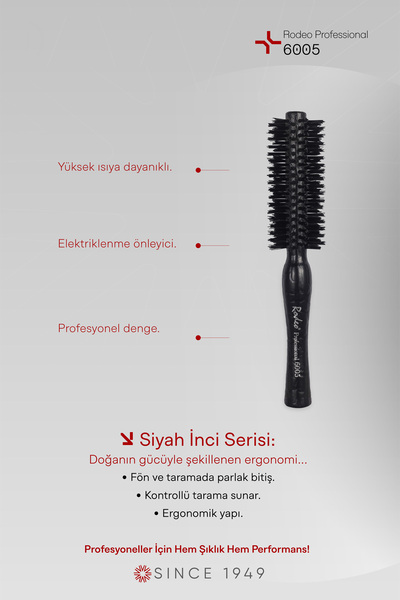 RODEO 6005 8690636060053 Μοντέλο Επαγγελματική Βούρτσα Μαλλιών