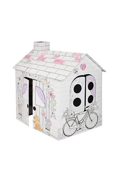 Eurowrap Căsuță de colorat din carton pentru copii Doodle House | 3+ ani