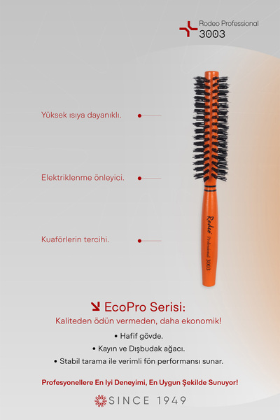 RODEO Επαγγελματική βούρτσα μαλλιών 3003