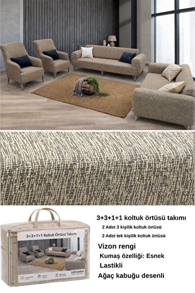 uzhanem 3.3.1.1 Koltuk Örtüsü Koltuk Kılıfı Takımı Ev Tekstili Sofa Cover