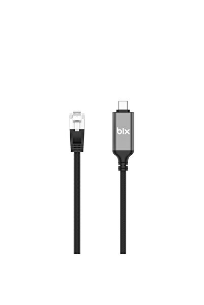 Bix C6C01 USB-C و RJ45 محول إيثرنت جيجابت بسرعة 1000 ميجابت في الثانية كابل C...