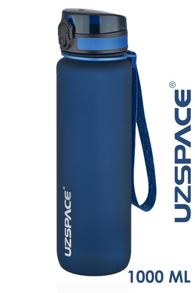 Uzspace Large Size 28 Cm 1000ml 1 Liter Water Flask Bpa No Odor Leakage 3038