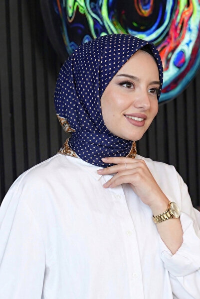 AFVENTE М'який бавовняний шарф з візерунком у горошок