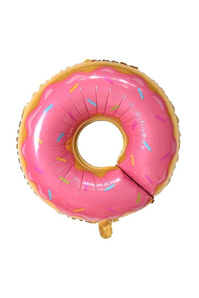 partidolu بالون وردي اللون على شكل دونات 86 × 86 سم 1 قطعة حواء