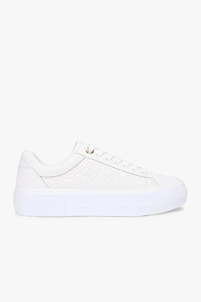 Tommy Hilfiger Th Platform Quilted Women's White Sneaker Fw0Fw09265Ybl