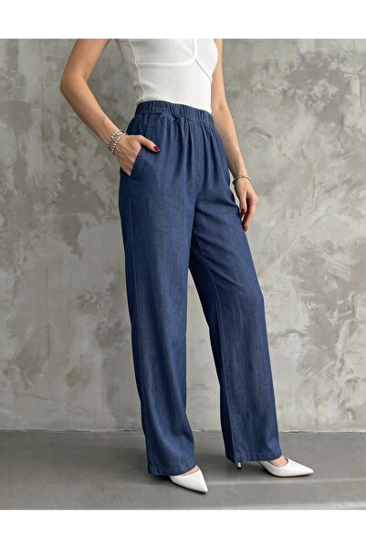 DenizEge Liyosel Boru Paça Jeans Dark Blue