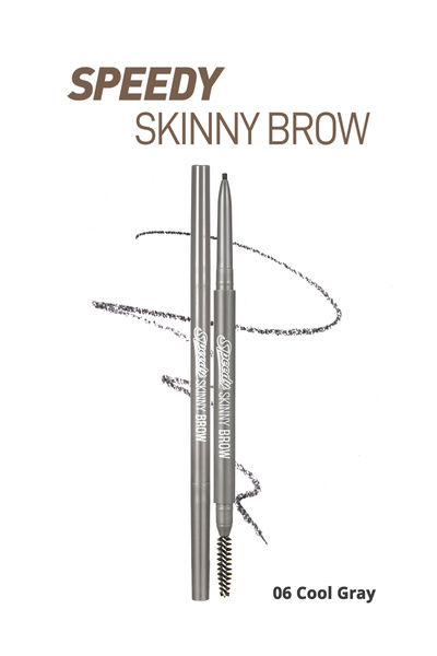 PERIPERA طرف رفيع للغاية - قلم حواجب ذو مظهر طبيعي PERIPERA Speedy Skinny Bro...